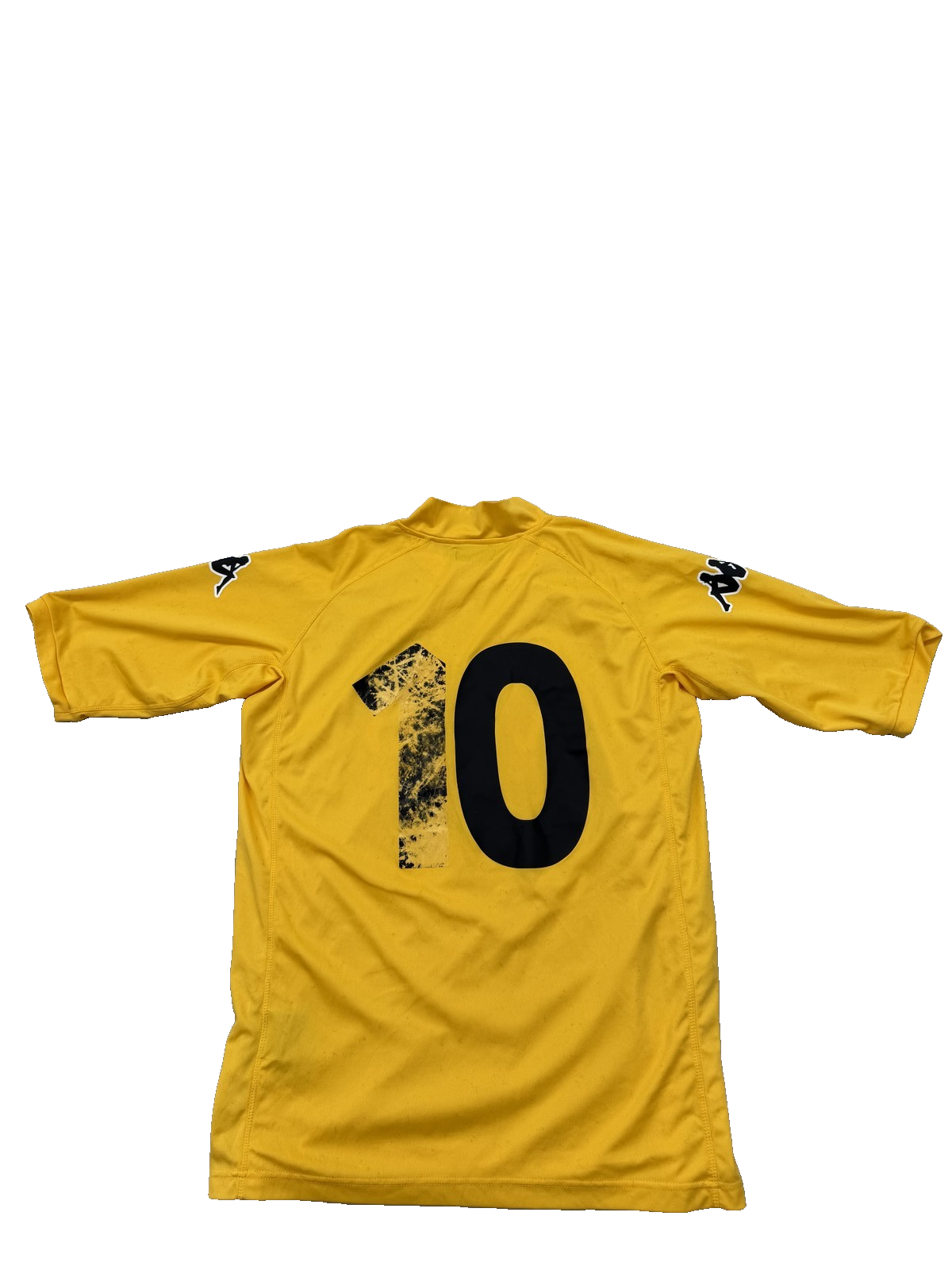 Kappa Men's Yellow Football Jersey XL V-Neck 2008 Short Sleeve