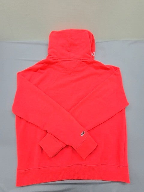 Tommy Jeans Men's Red Hot Linear Logo Hoodie Size M Cotton Blend