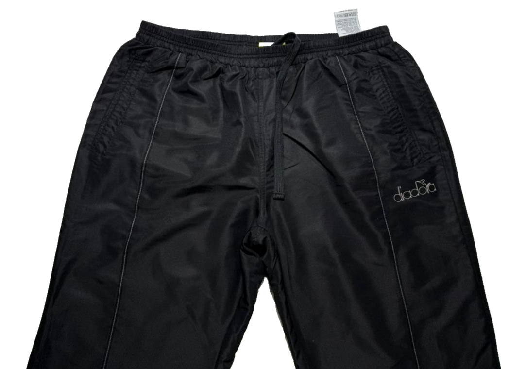Diadora Men's Black Track Pants XXL Made In China