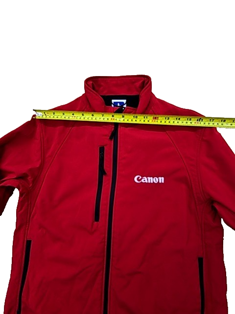 Russell Unisex Red Full-Zip Jacket Size S Canon Logo 140M
