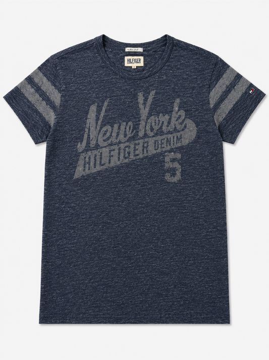 American Brand Women Navy T-Shirt size L product image 2