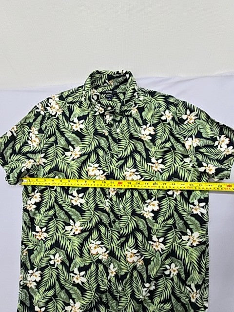 Kiabi Unisex Tropical Floral Short Sleeve Shirt L EUR 41-42 Cotton Blend