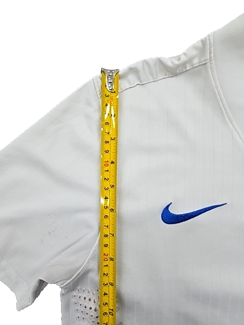 Nike Men's White Dri-FIT Soccer Jersey Size S Short Sleeve