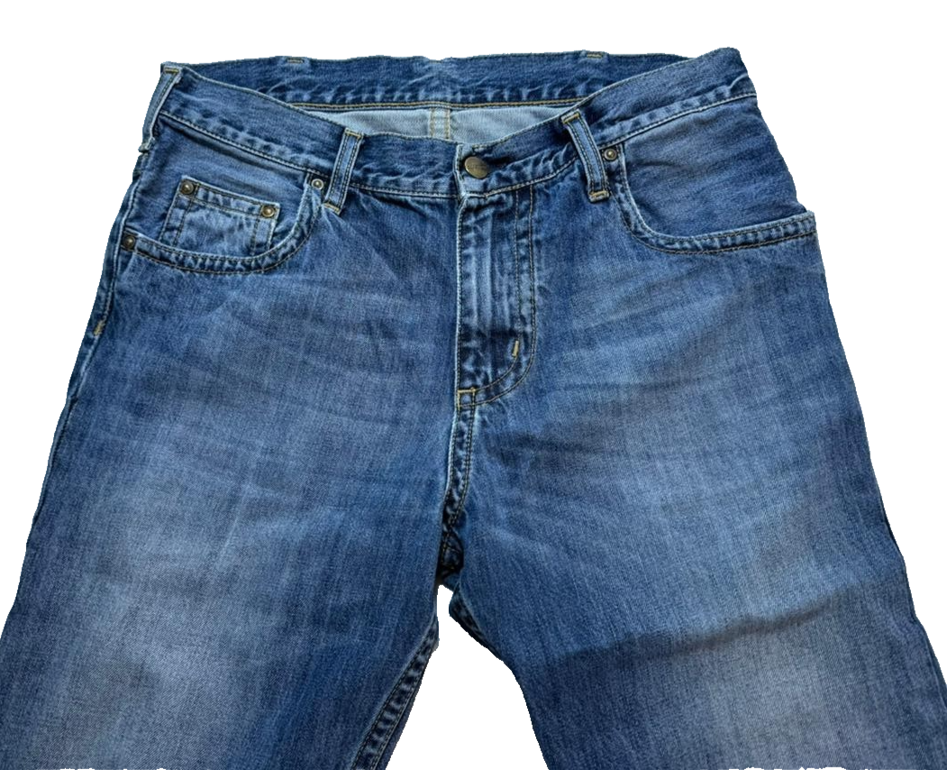 Carhartt Men's Slim Fit Blue Jeans 29X32 Vintage Style Logo Denim