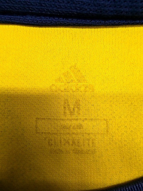 Adidas Men's Yellow Arsenal Jersey M Short Sleeve Zigzag Moisture Wicking