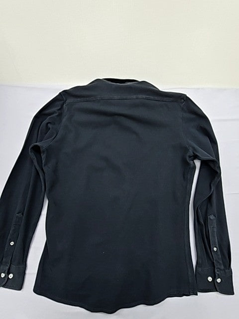 Fred Perry Men's Black Shirt – Size M, Long Sleeve, Cotton