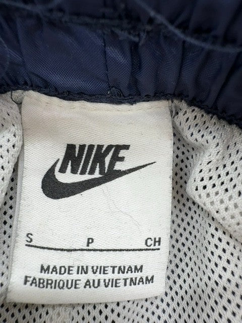 Nike Boys Navy Windbreaker Pants Youth S Elastic Waist Tapered Zipper