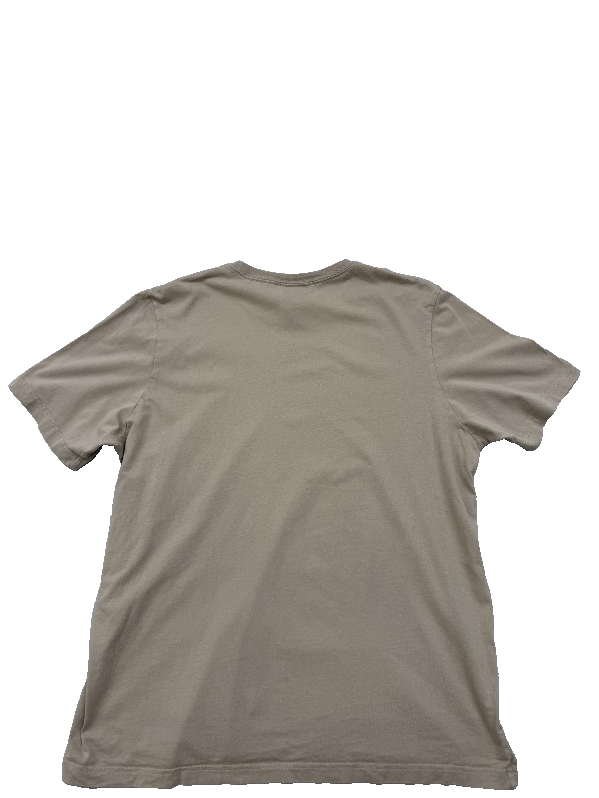 Adidas Men's Beige Cotton T-Shirt Size L Crew Neck Logo
