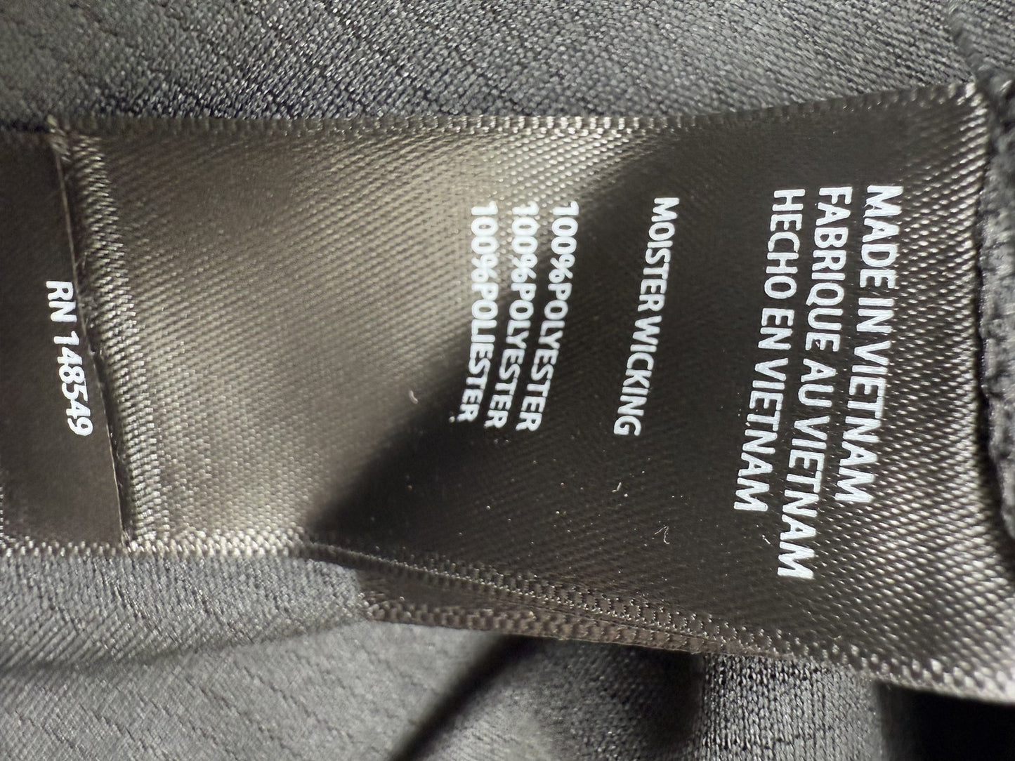 Kenneth Cole Men's Black Long Sleeve Active T-Shirt L Reflective Wicking
