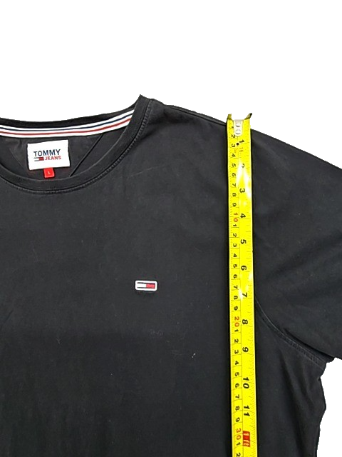 Tommy Jeans Men's Black Logo T-Shirt Size L Regular Fit
