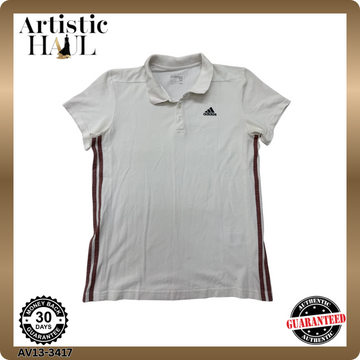 Adidas Women's White Climacool Polo Regular Size Training