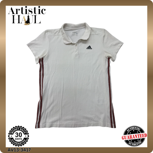 Adidas Women's White Polo Shirt – Size S, Training