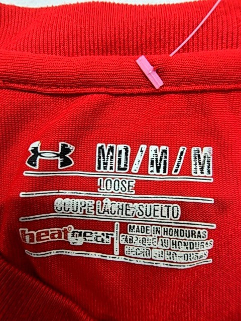 Under Armour HeatGear Red Loose Fit M Men's Short Sleeve T-Shirt