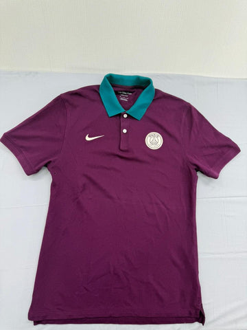Nike Men's PSG Burgundy Dri-FIT Polo Size M