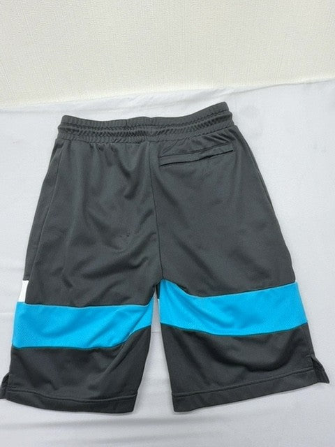 Kappa Men's Color Block Athletic Shorts Small Black Blue White Drawstring