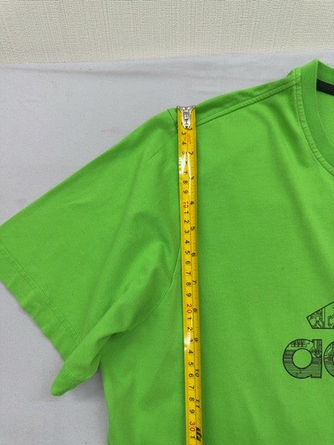 Adidas Men's Green Short Sleeve T-Shirt Size L Crew Neck