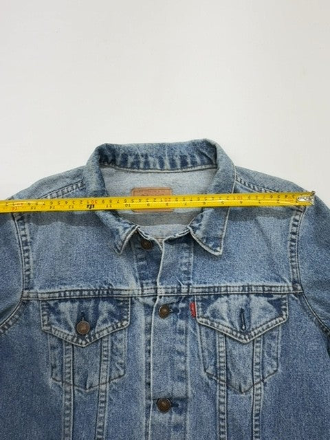 Levi Strauss Girls Light Blue Denim Trucker Jacket XL Regular Button Front