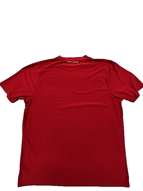 Under Armour Men's Red Short Sleeve T-Shirt Size LG Crewneck