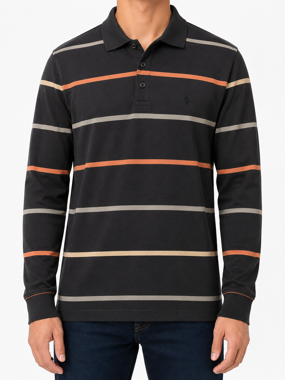 Polo VIP Men Black Polo Shirt size M product image 1