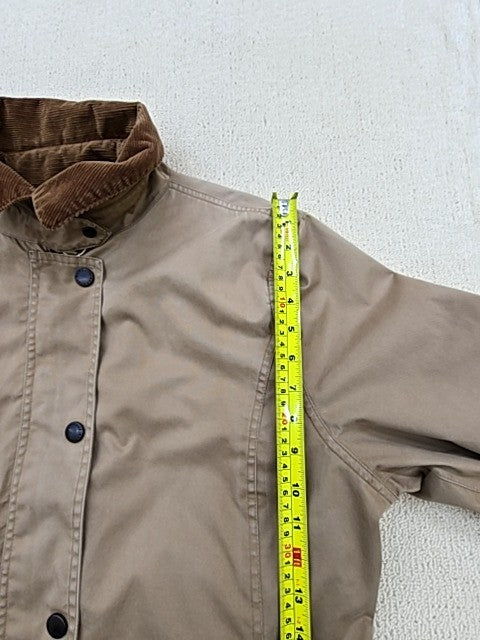Barbour Women's Olive Waxed Cotton Tailored Jacket Size 16