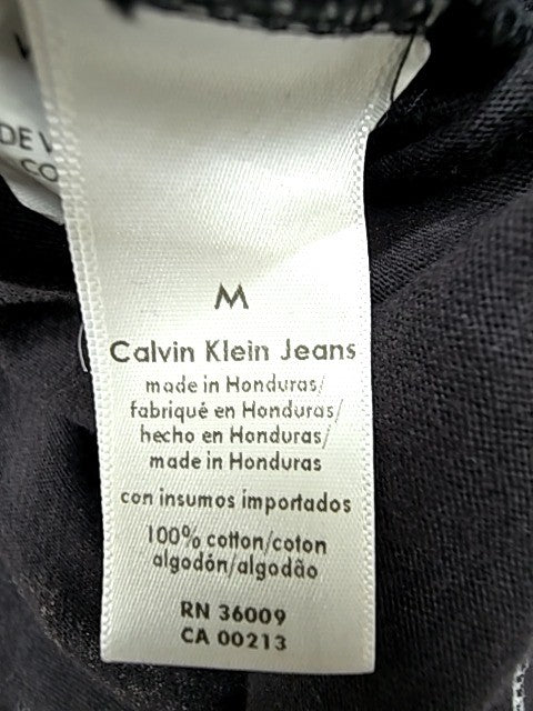 Calvin Klein Jeans Patriotic Graphic Black M Short Sleeve Cotton Tee