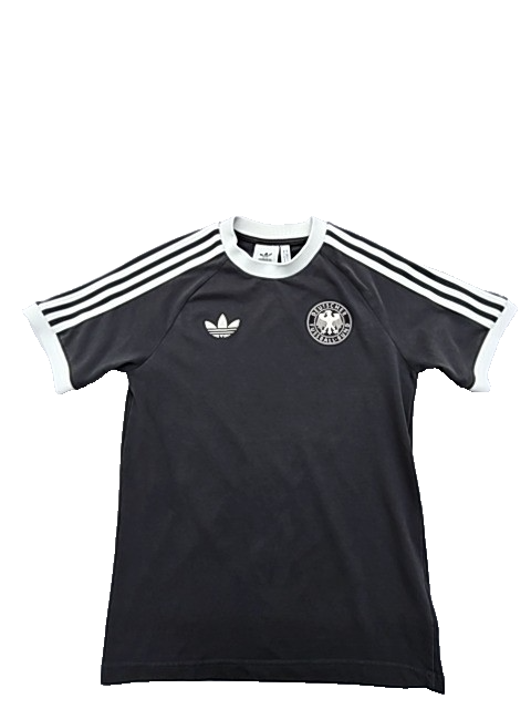 Adidas DFB Germany Black Striped Jersey Men's S Three Stripes Logo