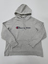 Champion Boys Gray Pullover Hoodie Size L/G Fleece Kangaroo Pocket