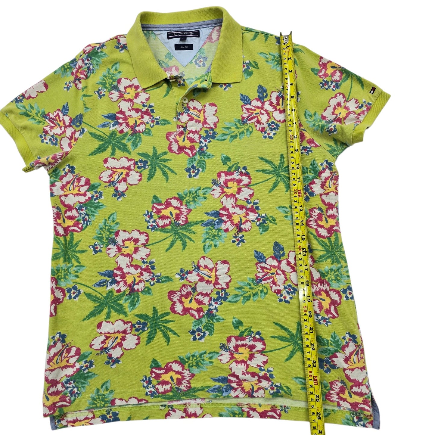 Tommy Hilfiger Men Green Polo Shirt size L product image 8