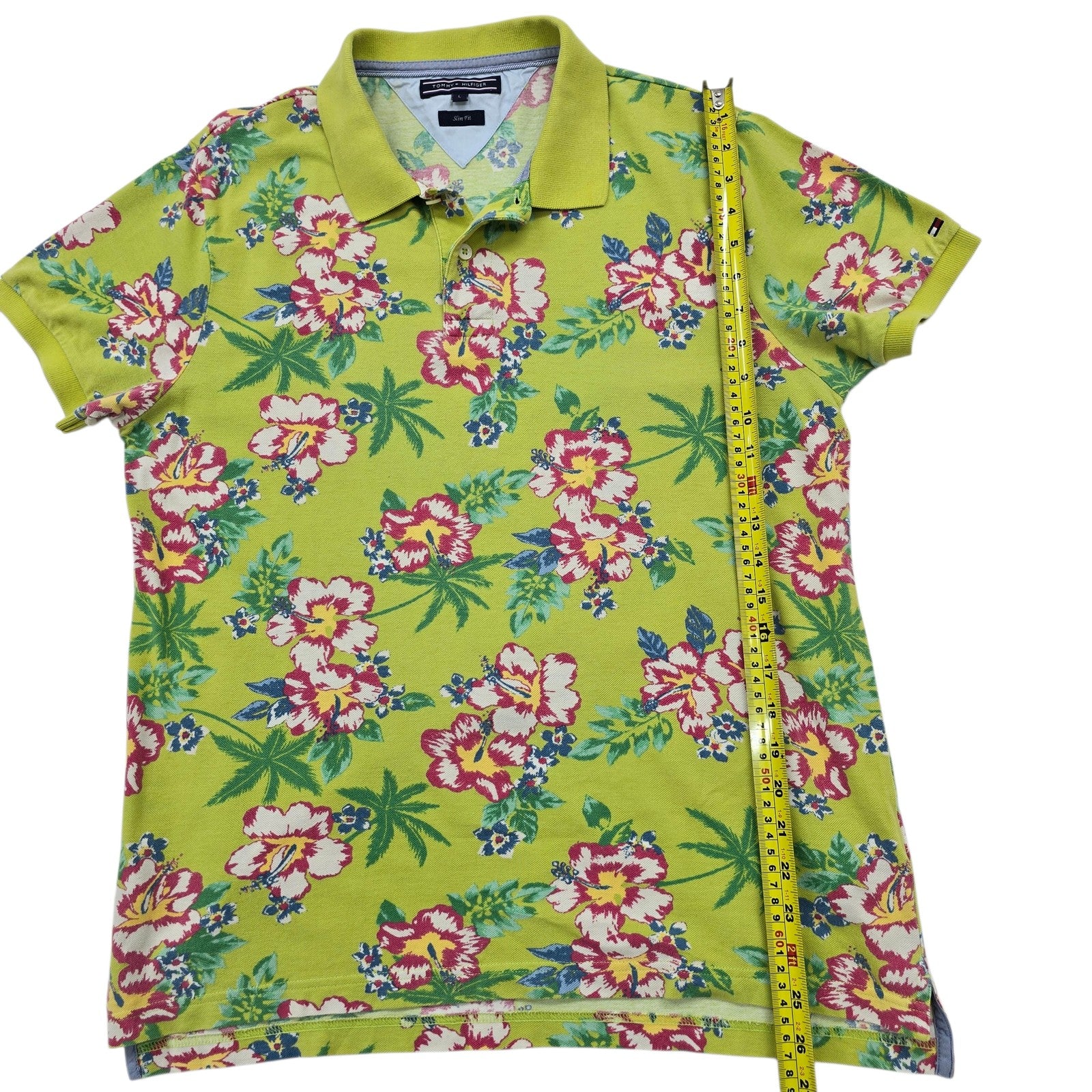 Tommy Hilfiger Men Green Polo Shirt size L product image 8