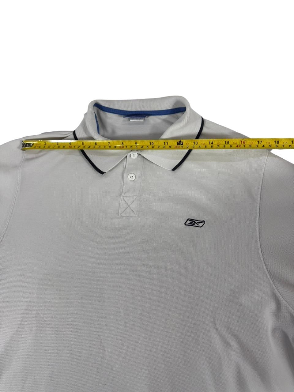 Reebok Men's Polo Shirt White Short Sleeve Classic Logo Casual Size XL