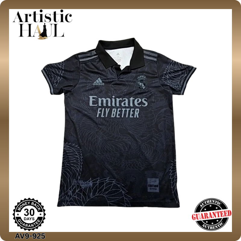 Adidas Men's Black Dragon Polo Jersey S Short Sleeve 100% Poly