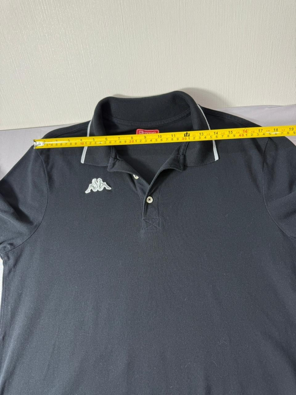 Kappa Black Polo Shirt Men's XL Short Sleeve Logo Casual Top