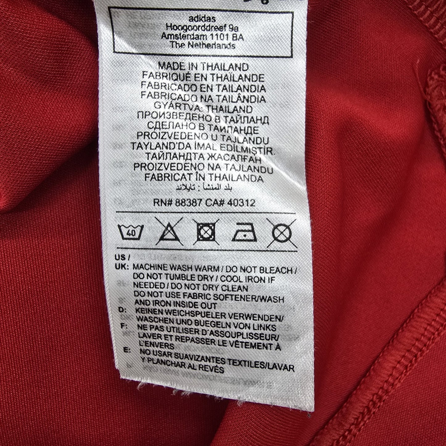 Adidas Men Red T-Shirt size L product image 4