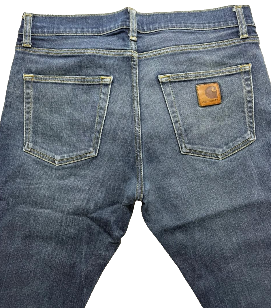 Carhartt Men's Rugged Relaxed Straight Jeans 32 X 32 | Blue | Made In Tunisia