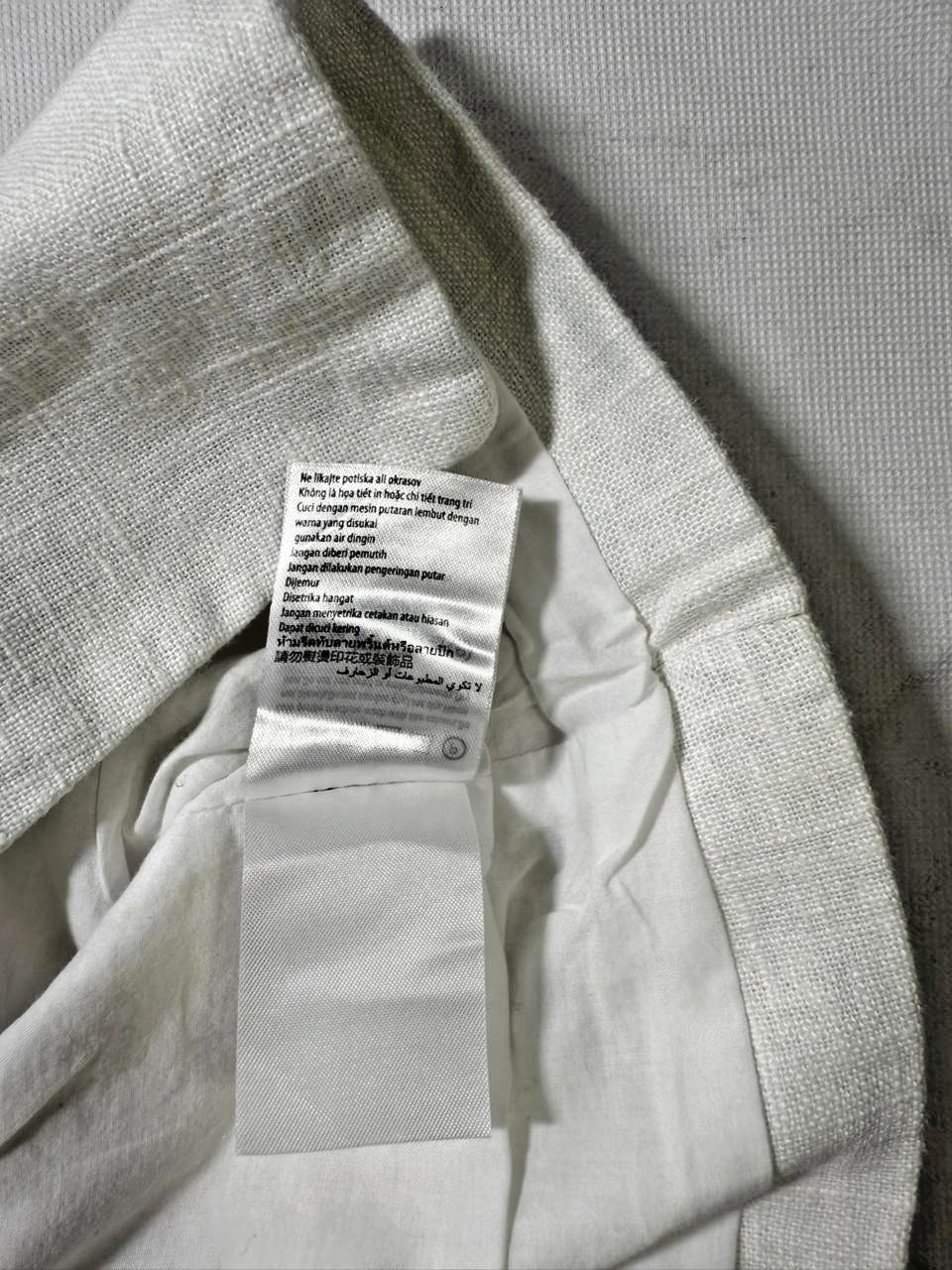 Cotton On Sienna Linen Cotton Vest In Off White - Size Us 6