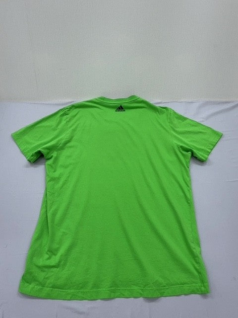 Adidas Men's Green Short Sleeve T-Shirt Size L Crew Neck