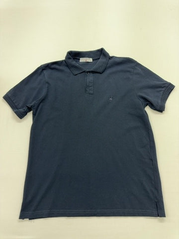 Little Polo Club Boys Navy Polo Shirt 3XL Logo Pique Knit - New