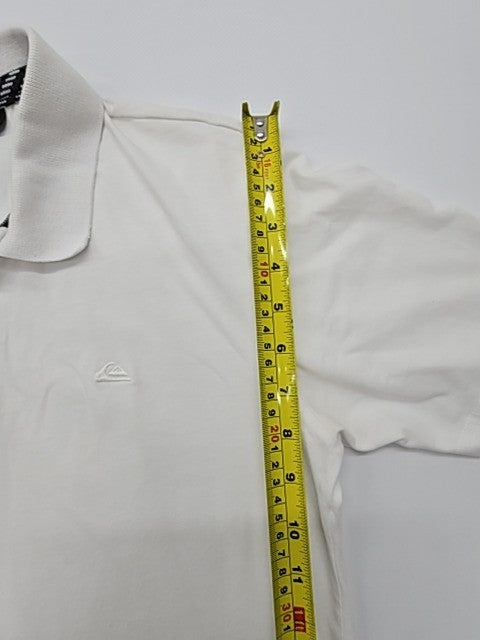 Quiksilver Men White Polo Shirt size S product image 6