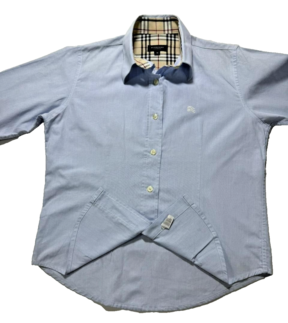 Burberry Nova Check Women's Shirt Button Up Vintage - Size M