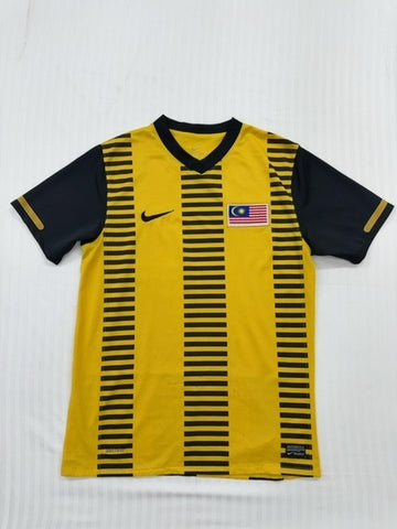 NIKE Men's Yellow/Black Dri-FIT Malaysia Jersey M