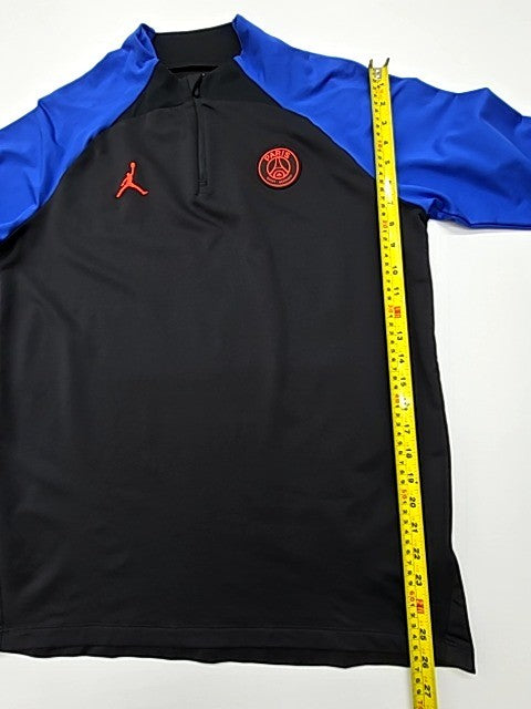 JORDAN Boys Black/Blue Long Sleeve Rashguard Size L Condition New