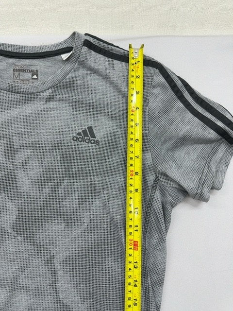 Adidas Men's Grey Camo Short Sleeve T-Shirt Crewneck Climalite
