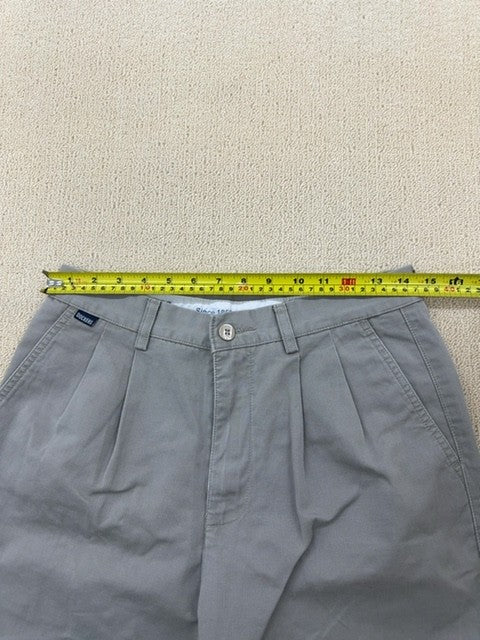 Dockers Men's Gray No Wrinkle Khaki Pants 31x32 Classic Fit