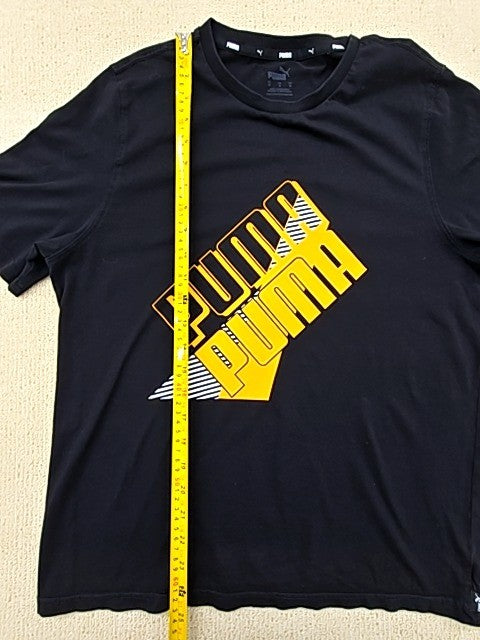 Puma Men's Black Crew Neck Short Sleeve T-Shirt Size M