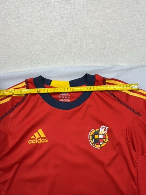 Adidas Men's Red Soccer Jersey Climacool Short Sleeve Crewneck