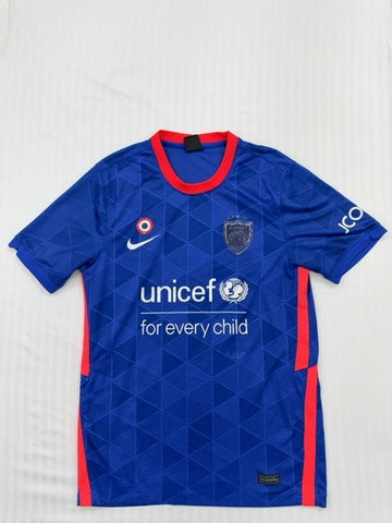 Nike Men's Blue Dri-FIT Soccer Jersey L