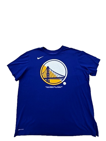 Nike Men's Blue NBA Dri-FIT Crewneck T-Shirt XL Short Sleeve