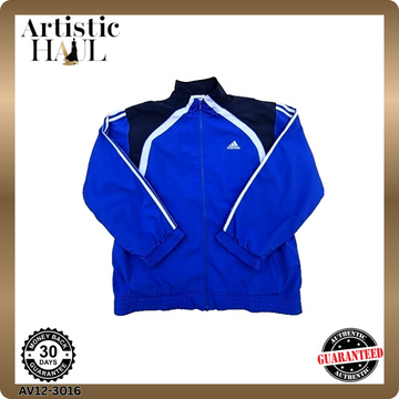 Adidas Men's Blue Clima365 Track Jacket XL Vintage