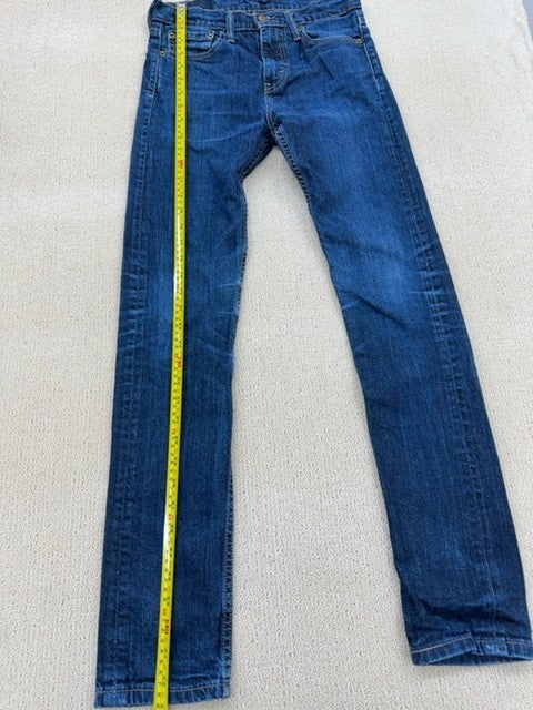 Levi's 513 Slim Straight Men's Jeans 29x34 Zip Fly Denim