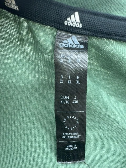 Adidas Techfit Men's Green XL Compression Training Tee Short Sleeve